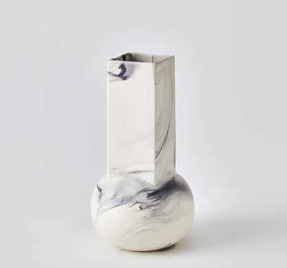 Crocus Vase Blue Marble Ceramic - Small image