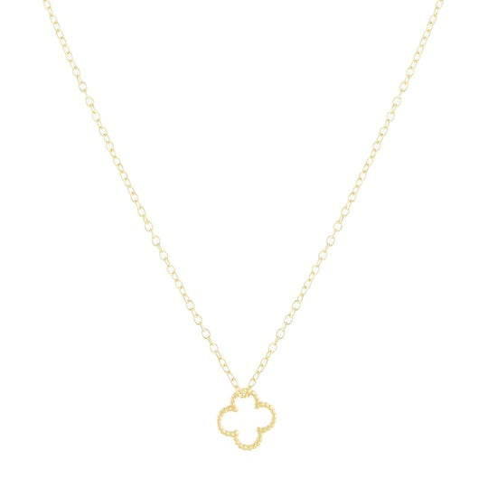 Textured Clover Necklace image 0
