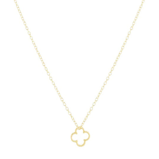 Textured Clover Necklace image 0