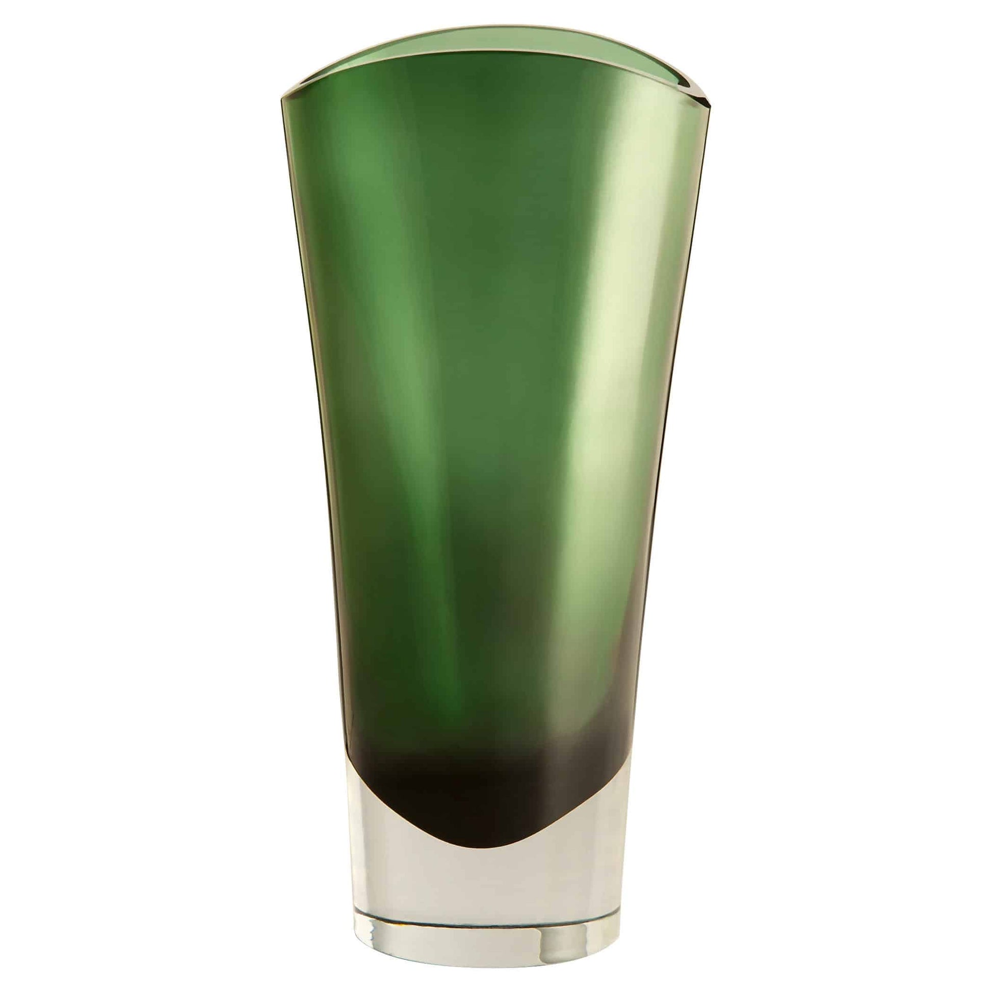 Muzo Vase - Clear Emerald Green - Medium image