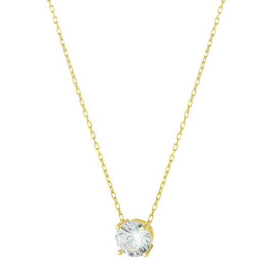 17mm Solitaire Stone Necklace image 0