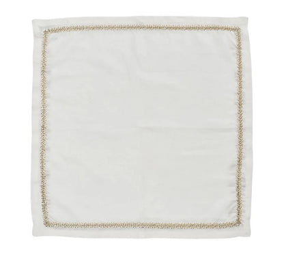 Kim Seybert Jardin Napkins - Gold & Silver image