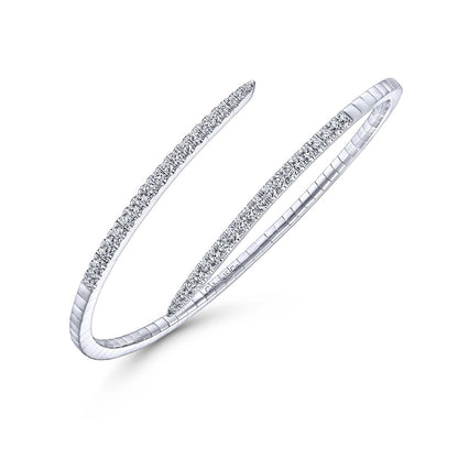 14K Diamond Spiral Bracelet image 1
