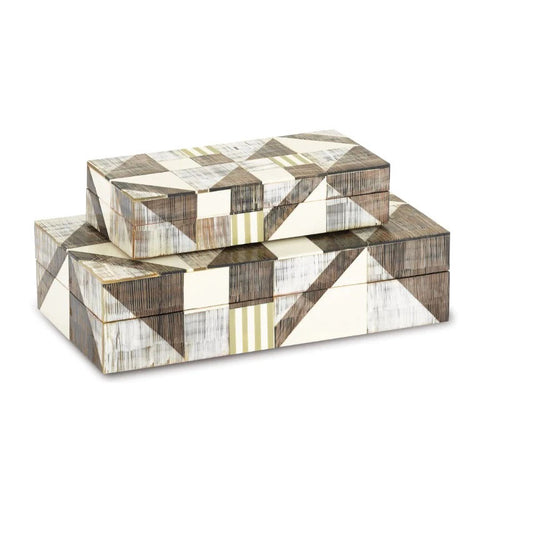 Modernist Horn and Bone Box image 0