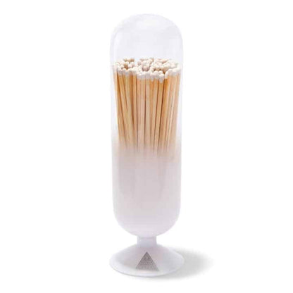 Cloud Fireplace Matches Cloche - White image