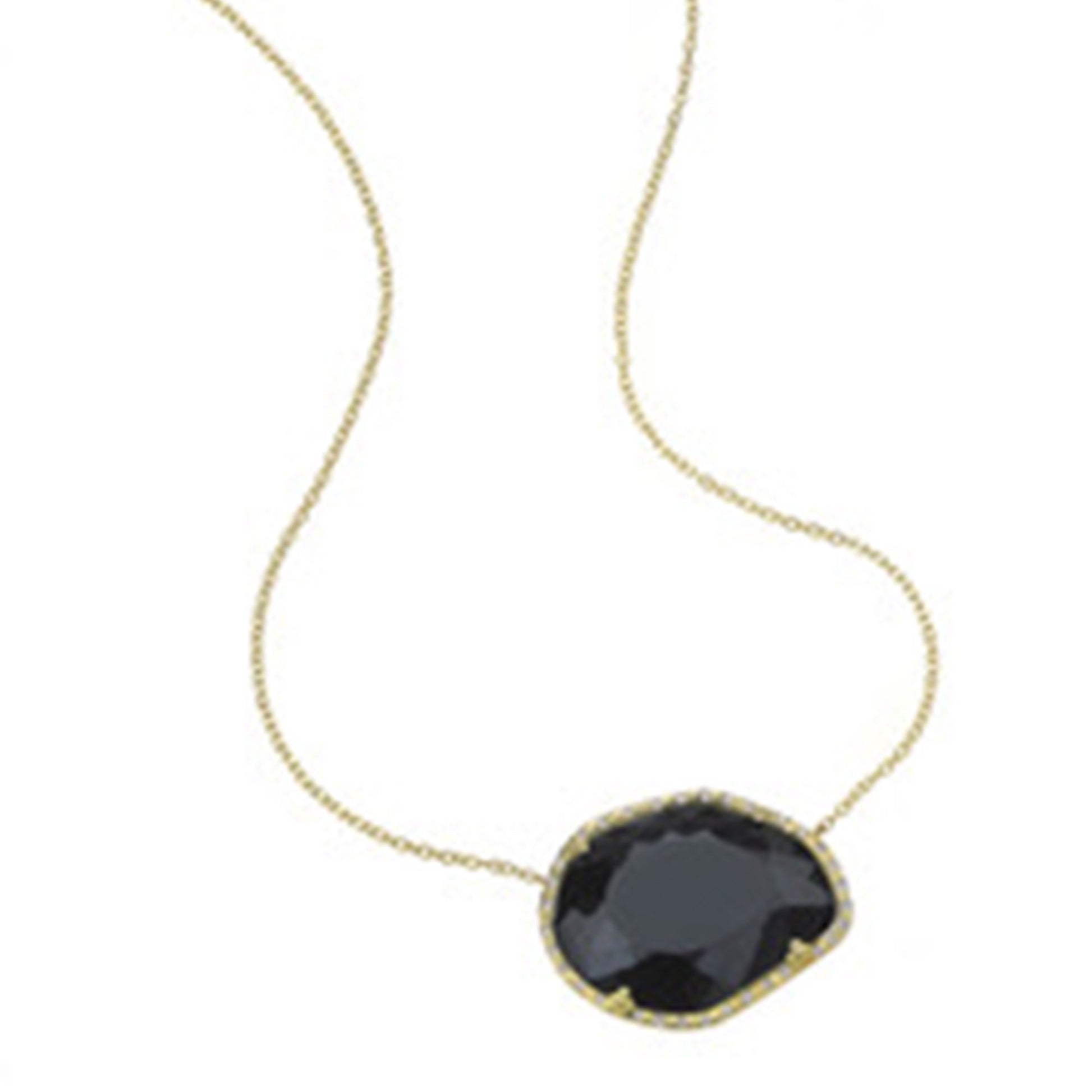 18K Gold and Black Onyx Necklace – Jewelry Made to Shine image 0