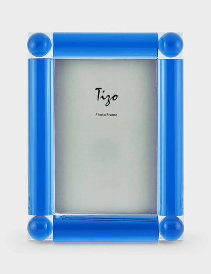 Tizo Crystal 4 Corner Ball Frame - 5x7, Blue image