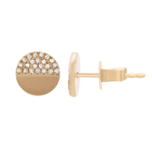 14k Yellow Gold Diamond Earrings image 0