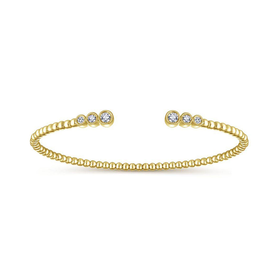 14K Open Bangle with Diamonds image 0