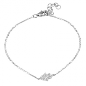 14k White Gold Diamond Bracelet image 0