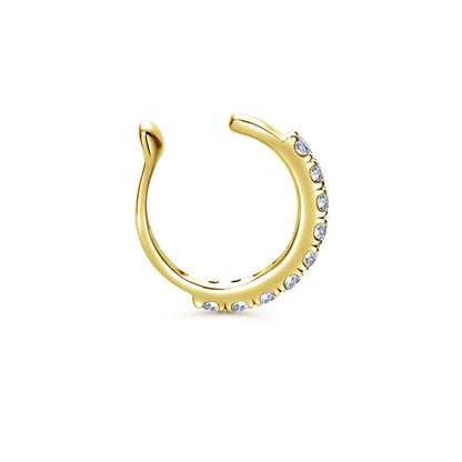 14K Diamond Ear Cuff image 1