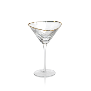 Martini Glass w/ Gold Rim(set of 4) image 0
