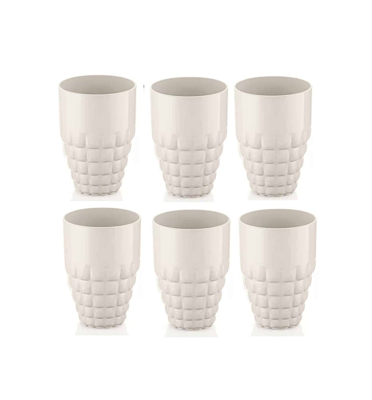 Tiffany Tall Tumbler Set of 6 - White image