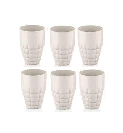 Tiffany Tall Tumbler Set of 6 - White image