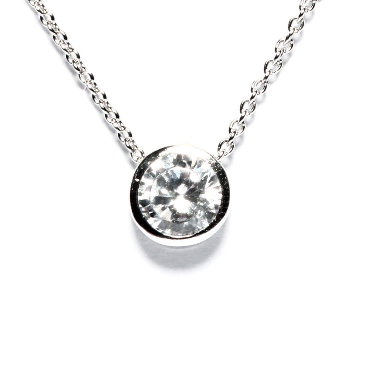 CZ Solitaire Pendant image 0