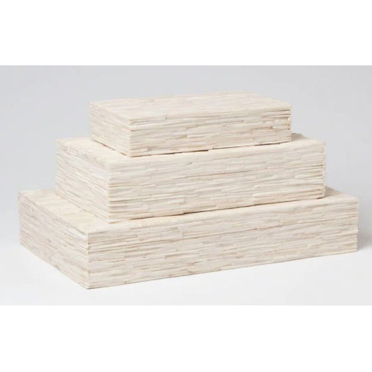Textured Ivory Boxes image 0