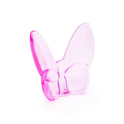 Crystal Butterfly Decor – Elegant Home Accent Gift - Large, Pink image