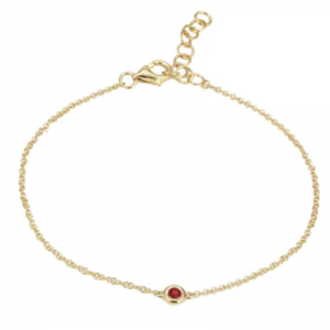 14k Yellow Gold Gemstone Bracelet image 0