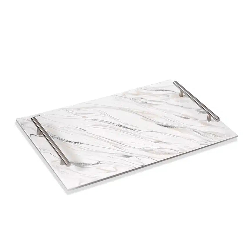 Resin Serving Tray - Marble image