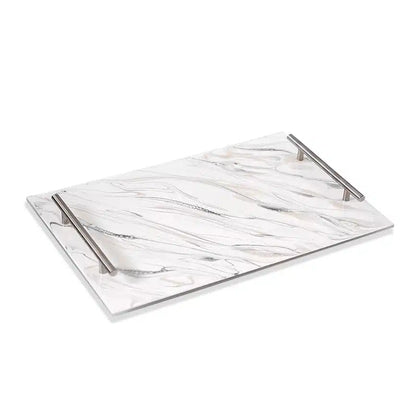 Resin Serving Tray - Marble image