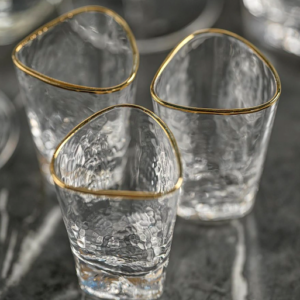 Shot Glass with Gold Rim image 0
