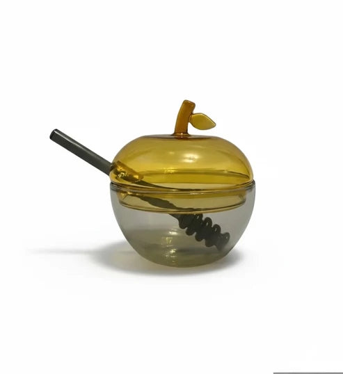 Medium Glass Honey Dish