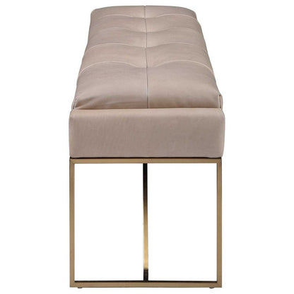 UTTERMOST Trestle Leather Bench