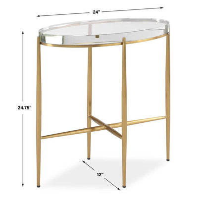 UTTERMOST Crystal-Clear Accent Table