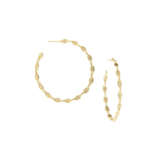 Anchor Link Hoop | Gold image 0