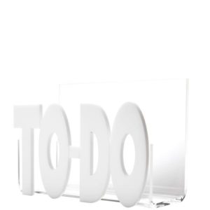 Acrylic White TO-DO holder image 0
