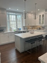 Modern kitchen and stainless steel appliances