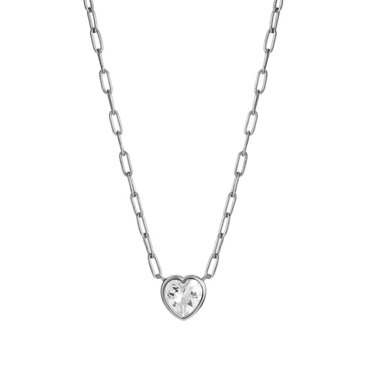 Heart Paperclip Necklace image 0