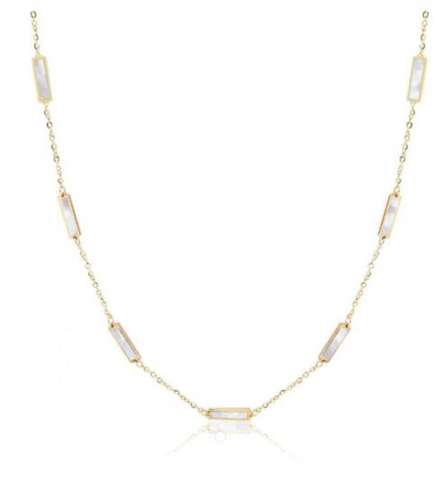 14k Color Bar Necklace image 0