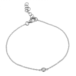 14k White Gold Diamond Bracelet image 0