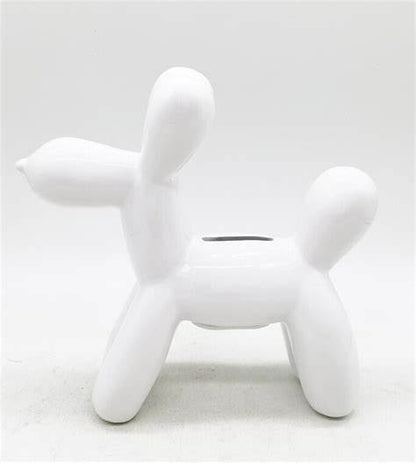 Balloon Dog Bank - White image