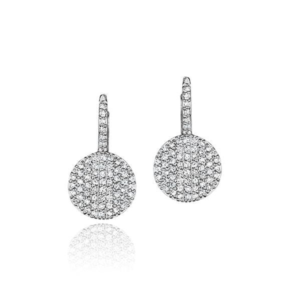 14K Diamond Petite Infinity Earrings image 0
