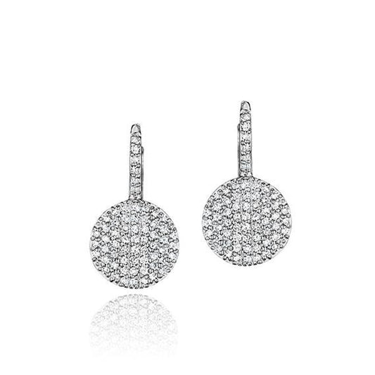 14K Diamond Petite Infinity Earrings image 0
