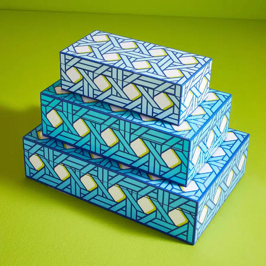 Basketweave Lacquer Box image 0