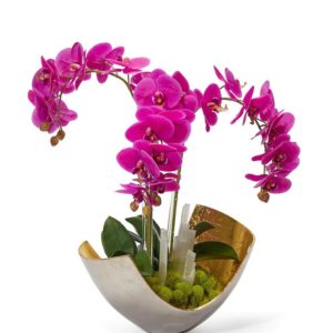 Orchids in Mixed Metal Scoop image 0