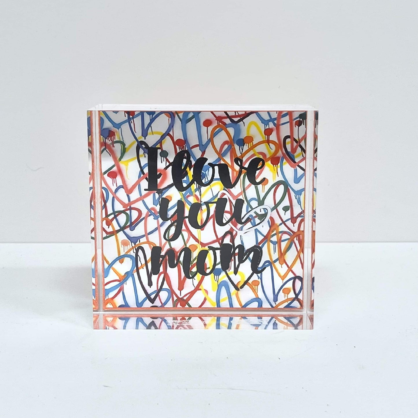 Mom Acrylic Paperweight - I Love You Mom image