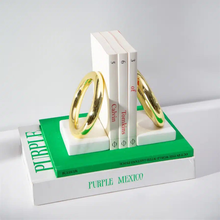 Ring Bookends - Gold image