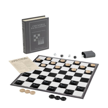 Checker & Backgammon Bookshelf Game image 1