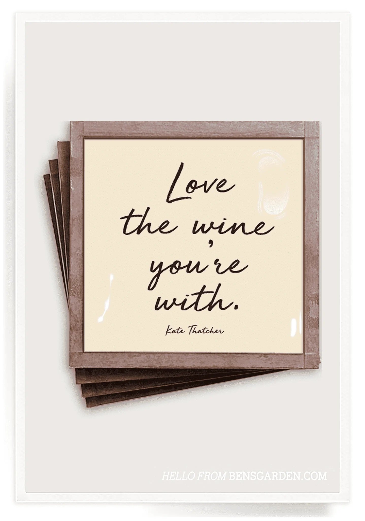 Love The Wine You're With Coasters image 0