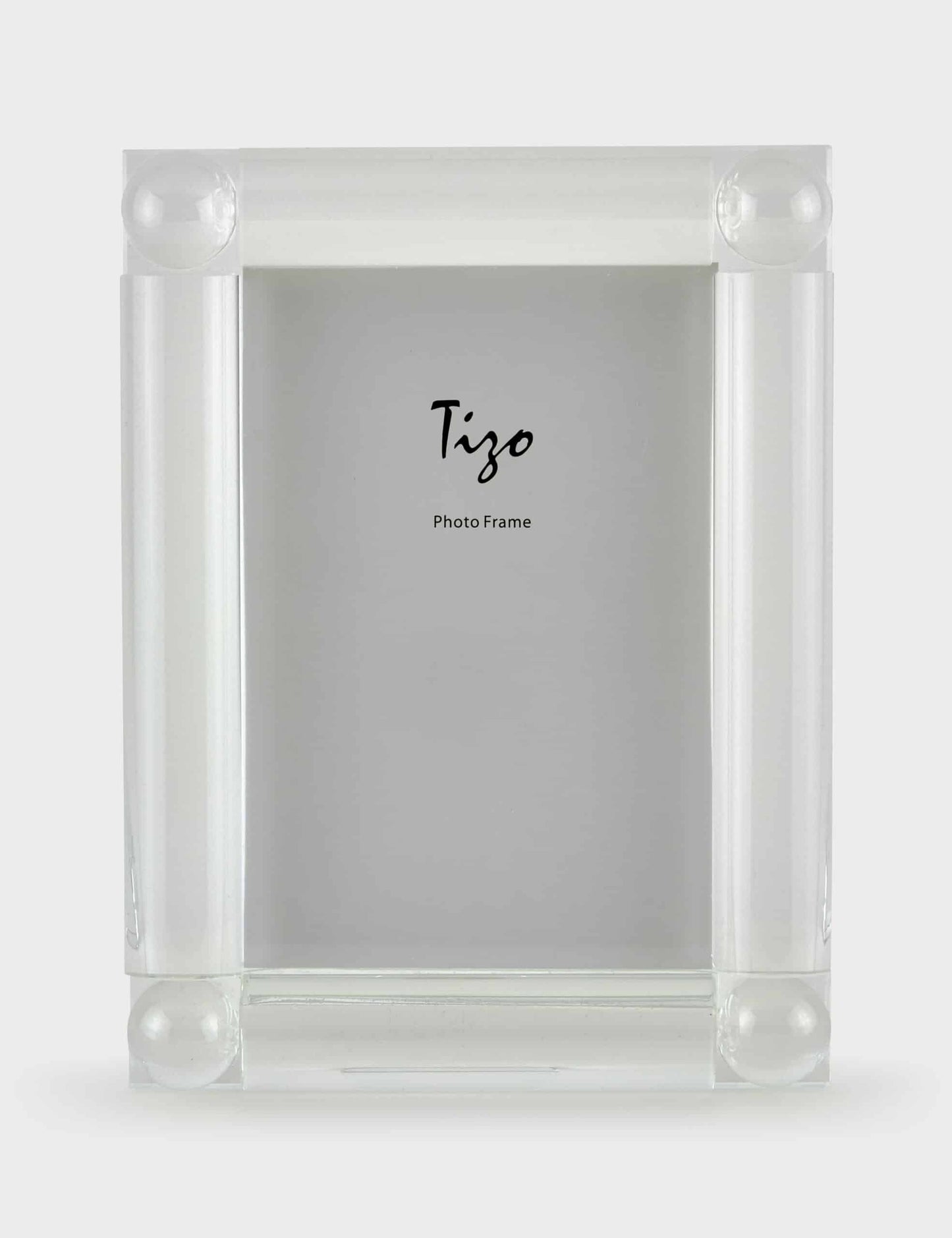 Tizo Crystal 4 Corner Ball Frame - 4x6, Clear image