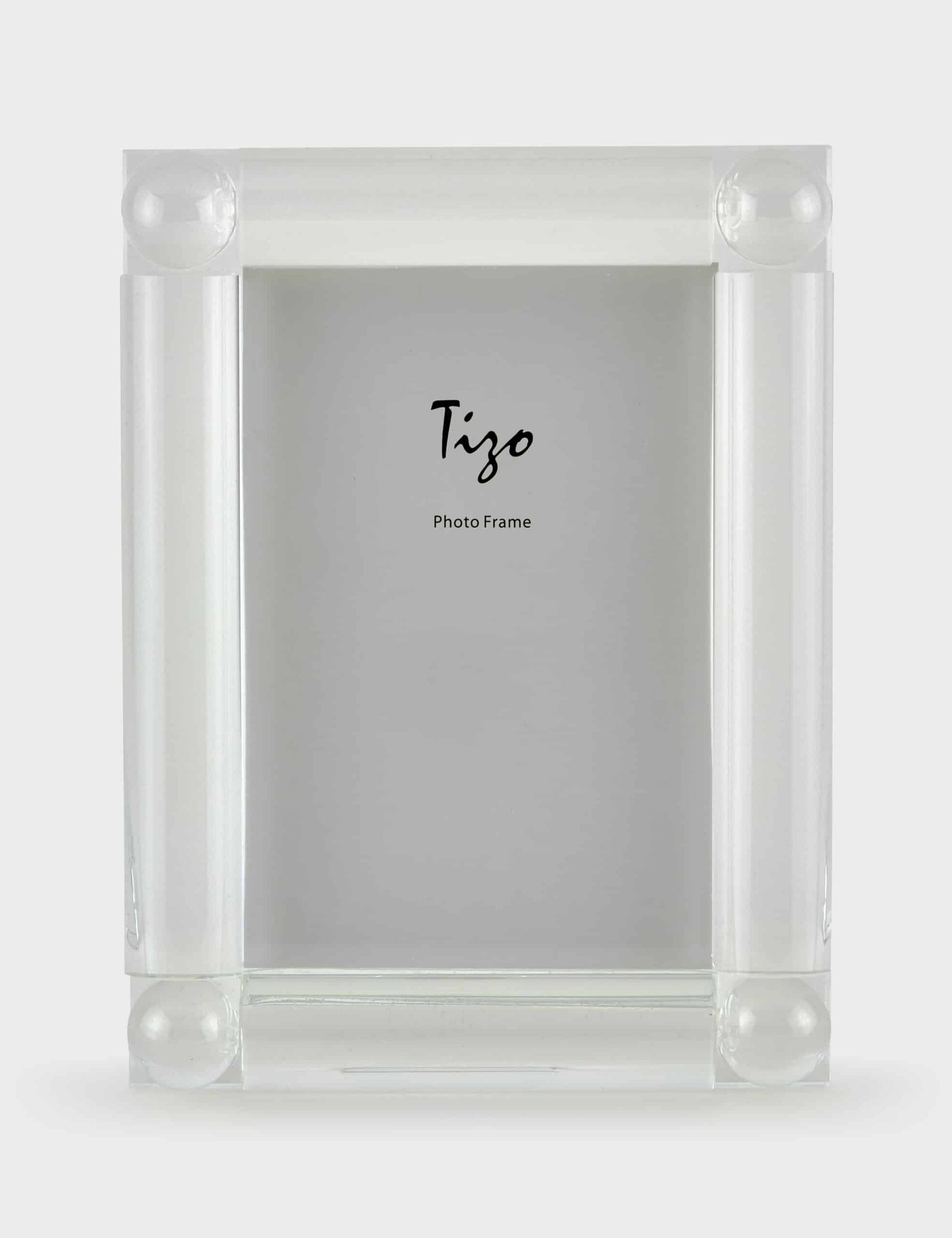 Tizo Crystal 4 Corner Ball Frame - 4x6, Clear image