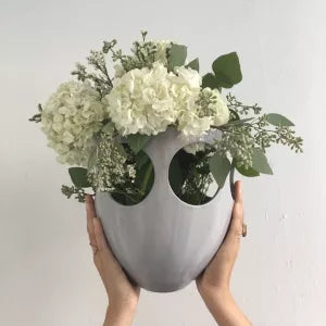 Large Chalet Bee Bowl-Grey image 0