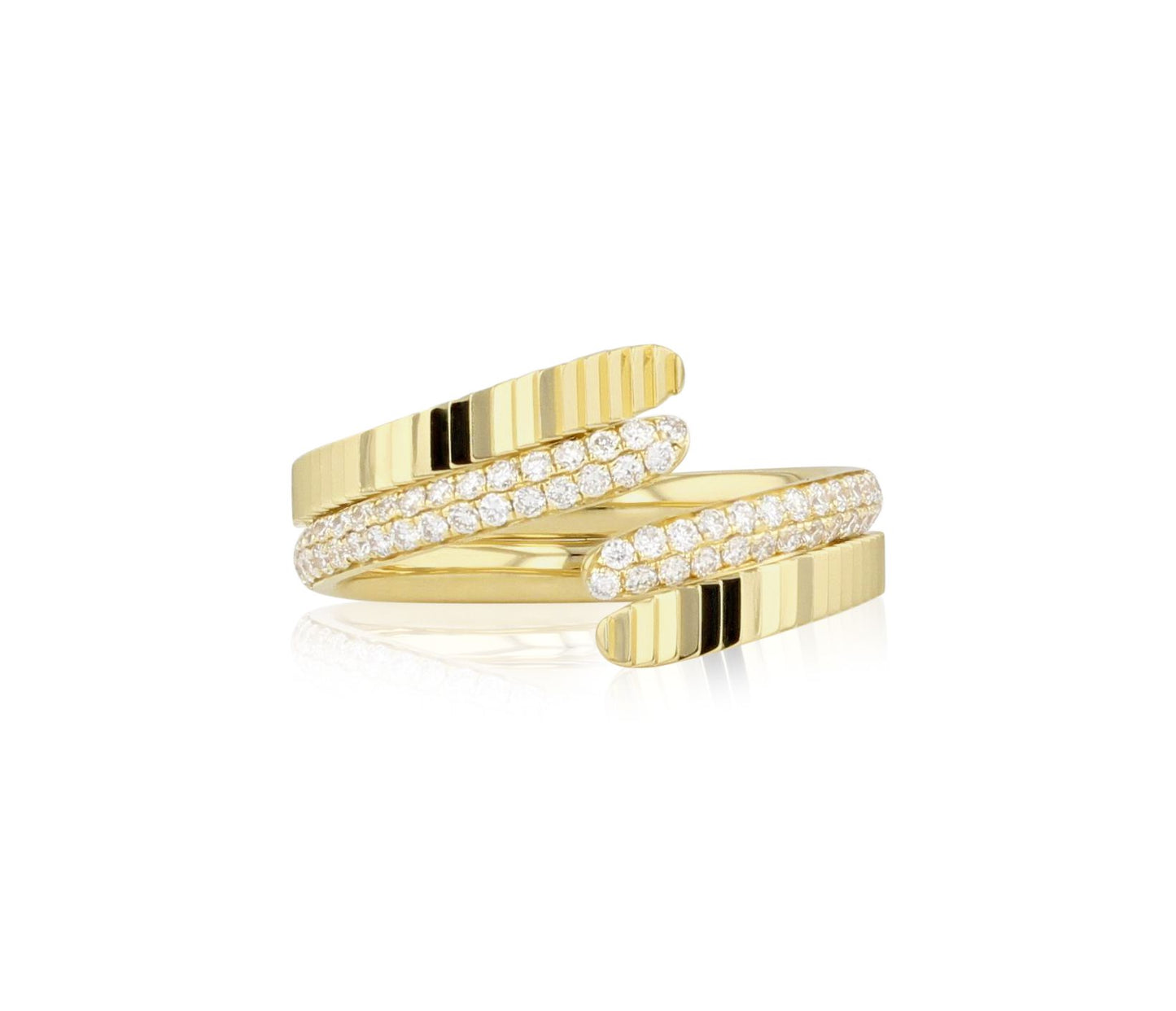 Aura Diamond Crossover Ring image 0