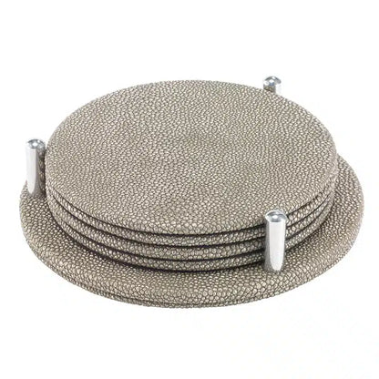 Stingray Round Coasters - Pearl image