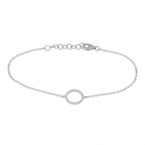 14k White Gold Diamond Bracelet image 0