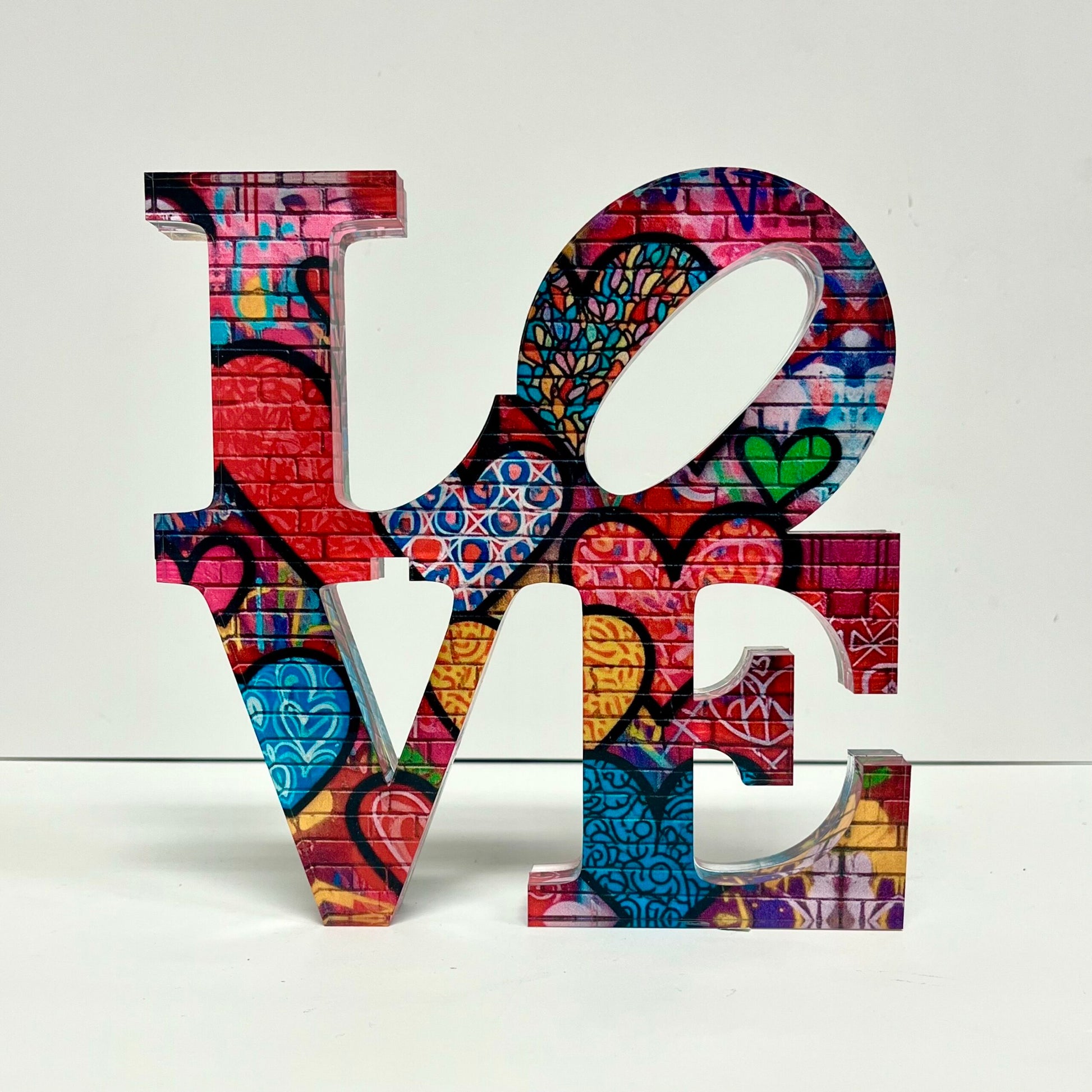 LOVE Sculpture - Graffiti Hearts image